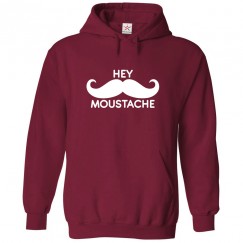 Hey Moustache Unisex Classic Kids and Adults Pullover Hoodie for Reality Show Lovers